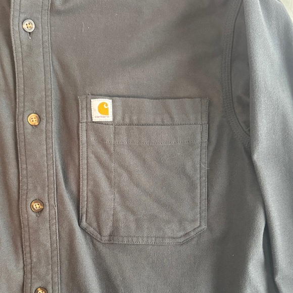 Carhartt Dark Gray Flannel Shirt - Picture 2 of 4